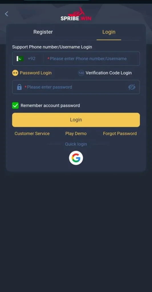 Spribe Game Login