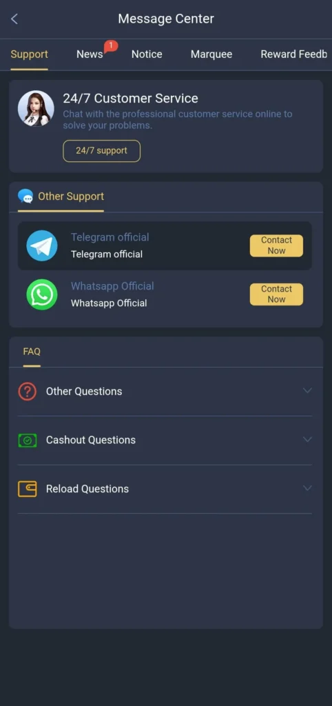 24/7 customer support